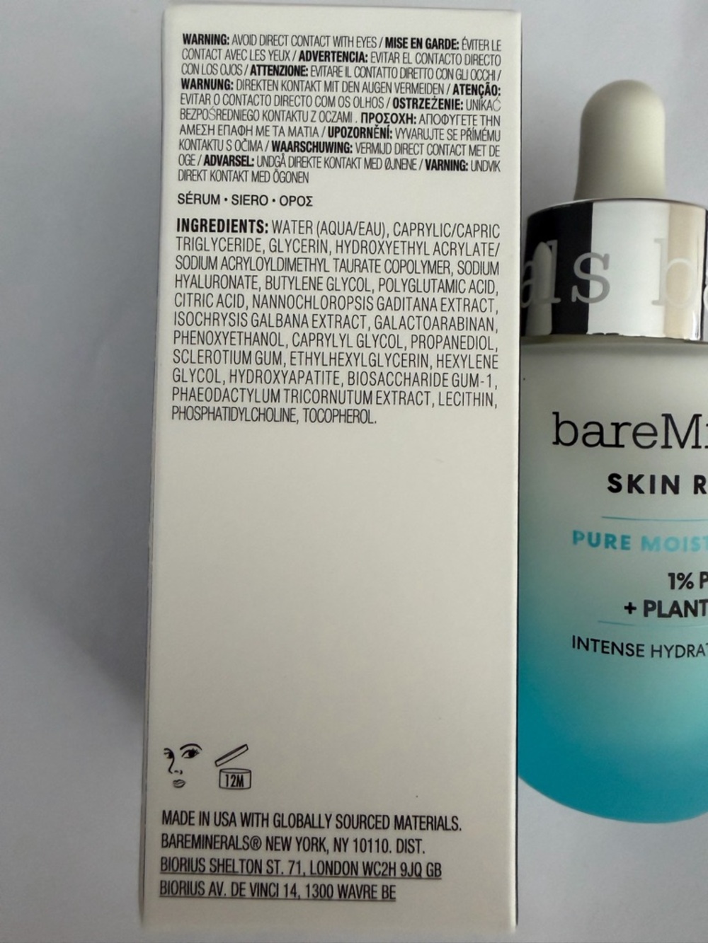 bareMinerals Skin Rescue Pure Moisture Serum 1oz Hydrating booster full size NEW - Picture 3 of 4